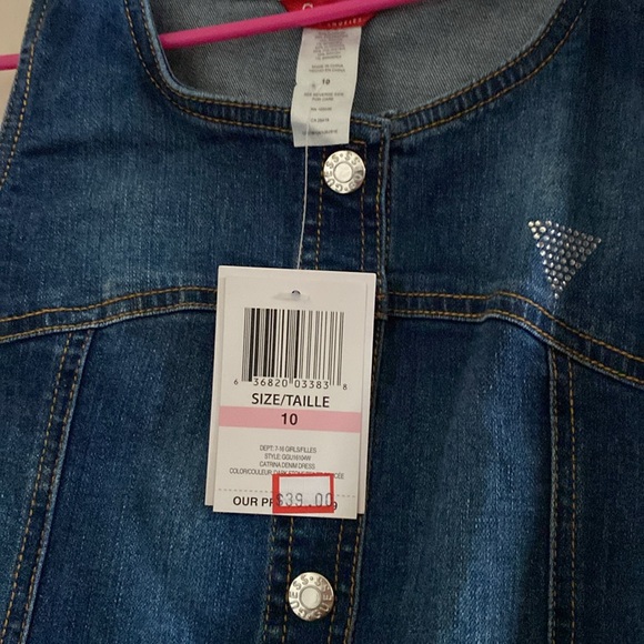 Girls GUESS denim dress size 10 brand new with tags. - Picture 4 of 6